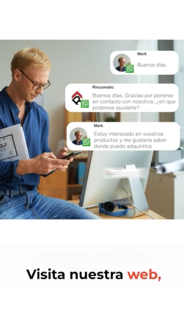 🌐 Estrenamos nueva web
Un espacio donde ya puedes encontrar toda la información sobre nuestros productos Rincomatic: soluciones, características y detalles técnicos, todo en un solo lugar.

Pero para nosotros, la web es solo el comienzo.

🤝 Lo más importante sigue siendo el trato personal
Detrás de cada formulario, cada mensaje y cada llamada hay personas dispuestas a ayudarte. Resolver dudas, asesorarte y acompañarte en lo que necesites. Forma parte de nuestra manera de trabajar.

📩 Escríbenos desde la web
💬 Háblanos por WhatsApp
📞 Llámanos por teléfono
📧 O contáctanos por correo electrónico

Estaremos encantados de atenderte de forma cercana, clara y personalizada, como siempre.

👉 Descubre la nueva web y, si tienes cualquier duda, aquí estamos.

#Rincomatic #NuevaWeb #TratoPersonal #Cercanía #AtenciónAlCliente #SolucionesQueConectan