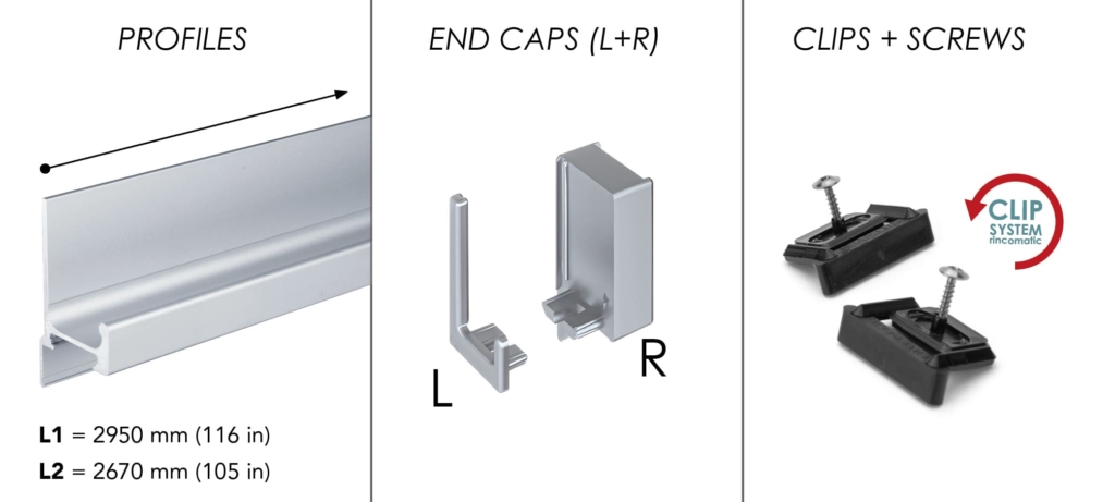 PFPアウターリムとシム、それと固定バネの3点セット Rincomatic Profile Handle Syma32 Integrated Partial.