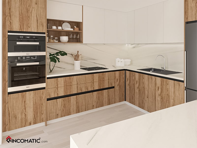 Gola Profile by Rincomatic Hardware. C and J Profiles for Kitchen Cabinets.